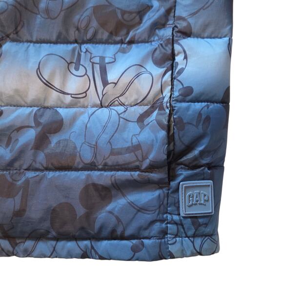 Mickey Mouse Puffer Jacket Baby Gap size 5 Lightweight Coat Disney - Picture 4 of 6